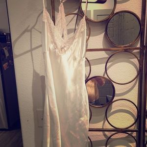 White satin lingerie